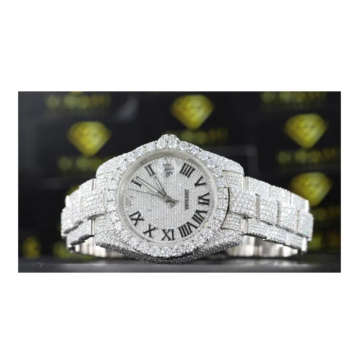 Wholesale Dealer of VVS Clarity Moissanite Diamond Studded Automatic Watch at Affordable Market Price