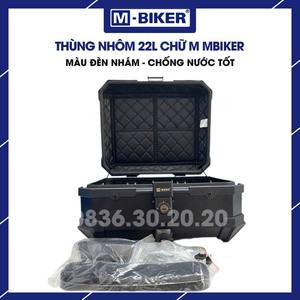 MBiker 22L M-Shaped Aluminum Rear Top Box <b>Motorbikes</b> ABS Waterproof Stainless Steel <b>Lock</b> 7kg 42x34x24cm - Product Image 4