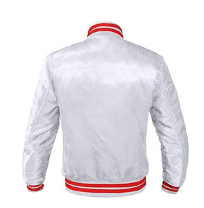 Otoño Invierno Premium satén prendas de vestir exteriores chaqueta de béisbol Bomber personalizada para jóvenes Street Style Trend Varsity Jacket - Product Image 2