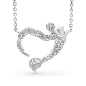 จี้เงินแท้รูปนางเงือกจาก Jeulia Ocean's Light ของขวัญวันวาเลนไทน์ - Product Image 1