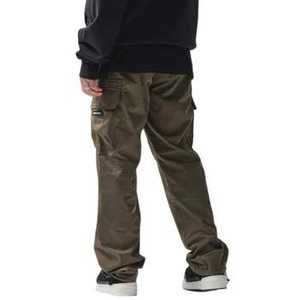 Pantalones Utilitarios Verde Oliva, Estilo Urbano, Tela Resistente, Puños Ajustables en los Tobillos, Bolsillos con Cremallera Ocultos, Corte Moderno, Comodidad Diaria - Product Image 6