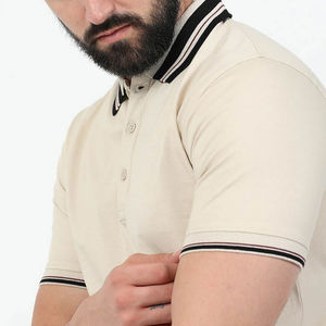 Polo de Negocios de Nuevo Diseño, Camiseta Polo Deportiva de Alta Calidad con Cuello Colorido, Polo de Golf Personalizado de Manga Corta para Hombre - Product Image 5