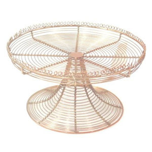 Soporte para Pastel de un Solo Nivel, de Alambre de Hierro con Acabado Antiguo, Ecológico, Apto para Lavavajillas, para Hogar, Bodas, Fiestas de Cumpleaños, Decoración de Mesa - Product Image 4