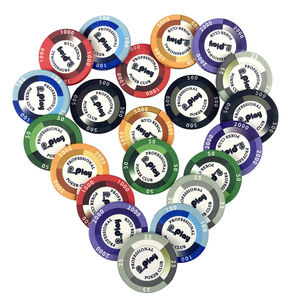 ถาดใส่ชิปโป๊กเกอร์เซรามิกขนาด 10 กรัม 40 มม. ระดับมืออาชีพ วัสดุดินเหนียวอย่างดี ดีไซน์เฉพาะตัว ปรับแต่งได้ พร้อมโลโก้สี สำหรับใช้ในคาสิโน - Product Image 6