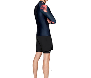 เสื้อแรชการ์ดแขนยาวสำหรับผู้ชาย คุณภาพสูง ผลิตที่เมืองเซียลคอต ผ้าสแปนเด็กซ์/ไนลอน ป้องกันรังสียูวี น้ำหนัก 220 กรัม แห้งเร็ว ระบายอากาศได้ดี ปรับแต่งได้ - Product Image 6