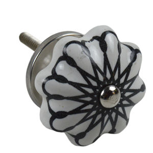 Poignées en céramique de conception de thème de fleur pour la décoration intérieure Boutons en céramique colorés et matériel de meubles pour l'utilisation de porte - Product Image 5