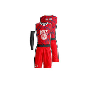 Nouvel ensemble de maillots de basketball imprimés par sublimation 2026, unisexe, anti-humidité, personnalisable avec le nom de l'équipe, vêtements de sport toutes saisons - Product Image 2