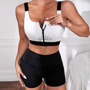 <b>Women</b> Solid Two Piece Yoga Set Sports Bra and <b>Shorts</b> Eco-Friendly Breathable Spandex/Polyester Fitness <b>Gym</b> Yoga <b>Short</b> Sets - Product Image 5