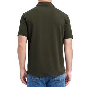 Prix d'usine en gros Chemises polo pour hommes de haute qualité 100% coton Impression personnalisée Design doux respirant court brodé - Product Image 2