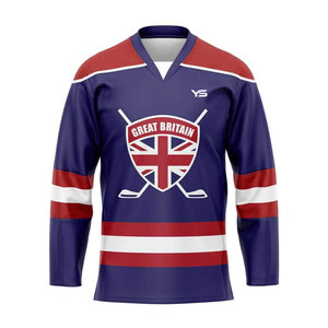 Trendy Long Sleeve Ice Hockey Jersey New Style Custom Designed Uniform with OEM Team <b>Name</b> Hot Sale - Product Image 3