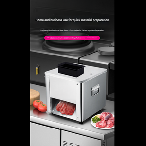 Rebanadora <span class=keywords><strong>de</strong></span> Carne Eléctrica Comercial y Máquina <span class=keywords><strong>Profesional</strong></span> para Cortar Carne, Esencial para Restaurantes, Charcuterías y Carnicerías - Product Image 2