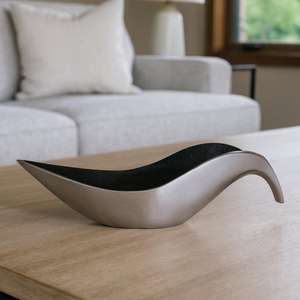 Bol à fruits en émail, décoration de table de salon, centre de table, bol de service en métal décoratif pour la décoration de la maison - Product Image 1