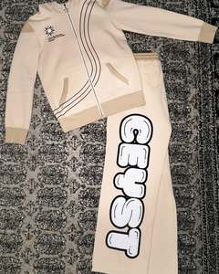 ชุดวอร์มลำลองสำหรับผู้ชายผ้าคอตตอน100% สีพื้นเป็นมิตรต่อสิ่งแวดล้อมใส่สบายระบายอากาศได้ดี - Product Image 2