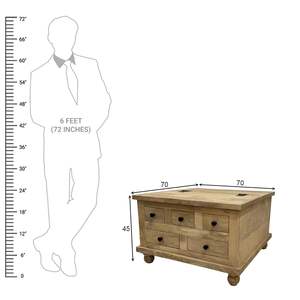 Mesa de centro de madera de lujo de diseño moderno, muebles de habitación más vendidos para sala de estar disponibles para la venta a un precio asequible - Product Image 2