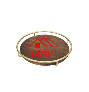 Bol demi-rond en forme de dessus de table décoratif meilleure vente décor panier en fil de fer enduit de poudre noire pour service décoratif - Product Image 3