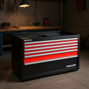 Gabinete de Doble Base Facom con 6 Cajones y 1 Cajón para Fuente de Alimentación, Rojo - Gabinetes para Herramientas - Product Image 3