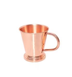 Usine en gros Moscou Mule tasse avec cuivre Texture accrocheur avec poignée en laiton Logo personnalisé pour les acheteurs commerciaux - Product Image 4