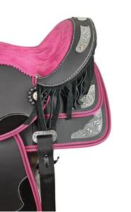 Sillín Sintético Occidental de Alta Calidad con Cuero PU y Fibra, Herrajes de Acero Inoxidable - Productos a Juego para Carreras de Caballos Ingleses - Product Image 5