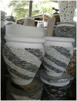 Pot & Planter Taman Bahan Batu Ramah Lingkungan Grosir Bali Warna Sesuai Pesanan 45x60cm Untuk Penggunaan Luar Ruangan