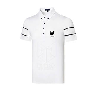 เสื้อยืดโปโลผู้ชายผ้าฝ้าย100% ลายสีตัดกัน - Product Image 1