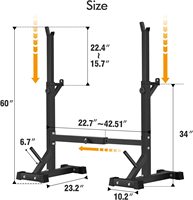 Acheter Support de support de squat, support d'haltères, support de presse d'établi support de poids réglable pour la salle de sport à domicile