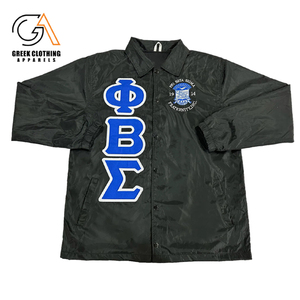 เสื้อโค้ชชาวกรีก Phi Beta Sigma เสื้อแจ็คเก็ตกันลมแฟชั่นใหม่ - Product Image 3