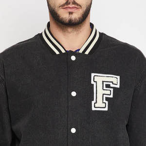 Veste universitaire pour homme, style lettreman universitaire tendance, boutons personnalisés, légère, chaude, confortable, streetwear quotidien, mode décontractée - Product Image 3
