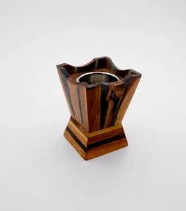 Quemador de Incienso con Incrustaciones de Madera de Acacia Árabe, Ecológico, Inspirado en Bakhoor, Artesanía de Oriente Medio, Uso Religioso, Z F CRAFT - Product Image 5
