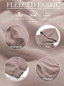 Ventes en gros de sweats à capuche de haute qualité avec logo personnalisé, surdimensionnés, à épaules tombantes, en coton épais, anti-boulochage, respirants pour femmes - Product Image 5