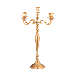 Candelabro de Hierro de Diseño Elegante con 5 Brazos en Color Negro, Tamaño Personalizado, para Bodas, Restaurantes y Fiestas - Product Image 3