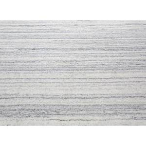Basis Grey Black Handmade Wool <b>Rugs</b> Classic Striped Design for Home <b>Boho</b> Jacquard Technique 10mm Rectangular Hallway for - Product Image 3
