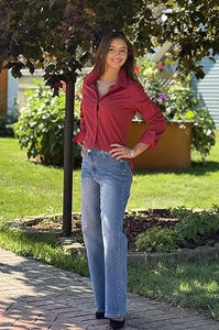 Chemisiers professionnels élégants pour femmes, en polyester/coton, infroissables, écologiques, couleur et logo personnalisables - Product Image 4