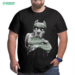 Men's Heavy <b>Weight</b> Oversized T-Shirt with O-Neck Collar <b>Blank</b> Design Digital Printing Custom Logo Option 100% Cotton Breathable - Product Image 5