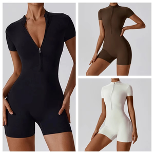 Monos de otoño para mujer, mono ajustado con botones de cuello redondo de manga larga de Color sólido para mujer, monos informales elegantes para mujer - Product Image 6