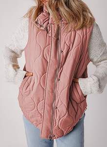 Premium Quality Zip <b>Quilted</b> Puffer Jacket Oversize Spring Custom Waterproof Breathable Eco-Friendly Quick Dry <b>Quilted</b> Jackets - Product Image 3