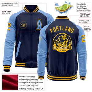 Chaqueta de Béisbol de Lana para Hombre, Nueva Llegada, Chaqueta Universitaria Personalizada, Impresión Personalizada, Bordado para Primavera, Lona Personalizada al por Mayor - Product Image 2