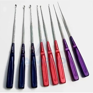 Juego de 8 Uds de la mejor calidad de curetas ortopédicas de hueso Cervical, instrumentos quirúrgicos ortopédicos para columna vertebral aprobados por CE - Product Image 1