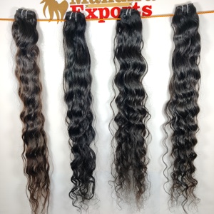 <b>Cheap</b> Remy 100% Cuticle Aligned Wavy Bundles Vendor Virgin Cuticle Aligned Indian Human Hair <b>Extensions</b> - Product Image 4