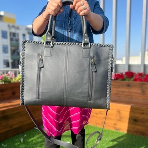 ใหม่จริงทําด้วยมือ Cowhide หนังขนาดใหญ่ Tote กระเป๋าร้อนขายกระเป๋าสะพายกระเป๋าถือสไตล์กระเป๋าช้อปปิ้งสําหรับสตรีใช้ - Product Image 5