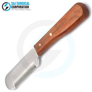 Couteau à rayer de sécurité personnalisé pour animaux de compagnie Pointe arrondie avec protège-doigts pour la prévention des accidents pendant le toilettage - Product Image 2