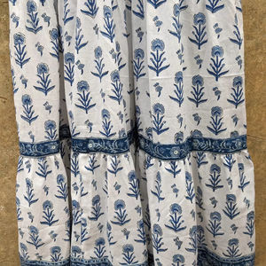 Robe maxi imprimée à la main, robe en coton imprimée à la main, robe tissée ajustable pour femmes, cadeau pour elle - Product Image 5