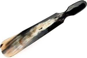 Calzador de cuerno de búfalo natural Producto artesanal natural hecho a mano - Product Image 5