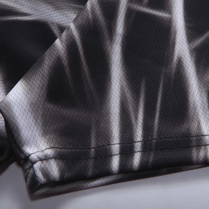 เสื้อยืดโพลีเอสเตอร์ระบายอากาศแห้งเร็วสำหรับผู้ชายเสื้อยืดสำหรับเล่นฟิตเนสฟิตเนสฟิตเนสเลือกโลโก้ได้ตามต้องการ - Product Image 4