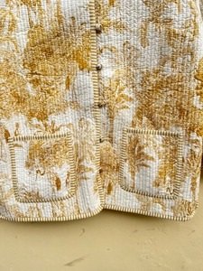 Veste matelassée en coton fleuri Manteau réversible de style bohème pour femme avec motif tricoté patchwork pour automne hiver Streetwear - Product Image 2