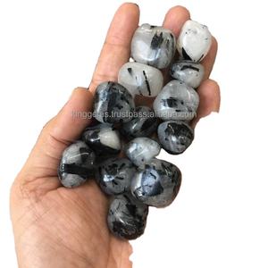 Vente en gros de pierres roulées en vrac Tourmaline Quartz pour Reiki Guérison Méditation Décor Pierre semi-précieuse Artisanat Feng Shui - Product Image 1