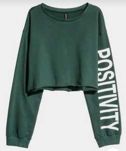 Sudadera con capucha de manga larga para mujer, Jersey 100% de algodón con estampado personalizado, colección de Top corto de alta calidad de acecho - Product Image 3