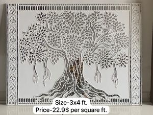 Arte moderno de espejo de barro para decoración de pared Ofertas de Arte de espejo indio en venta al por mayor - Product Image 4