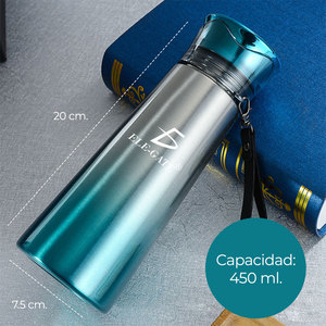 Elegant 450ml Double Wall Thermal Glass Modern Stainless Steel Thermos for Travel <b>Hot</b> <b>Cold</b> Vacuum Insulation Available 3L 5L - Product Image 3