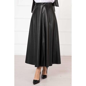 Mevlana Jupe En Cuir Noir - Product Image 2