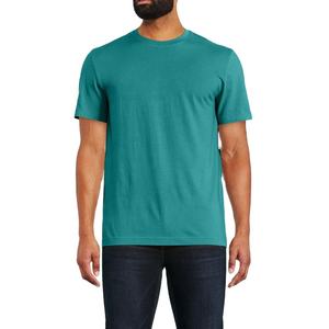 Camiseta de cuello redondo de estilo básico de color sólido de media manga para hombre, tela de punto de Bangladesh orientada a la exportación - Product Image 3